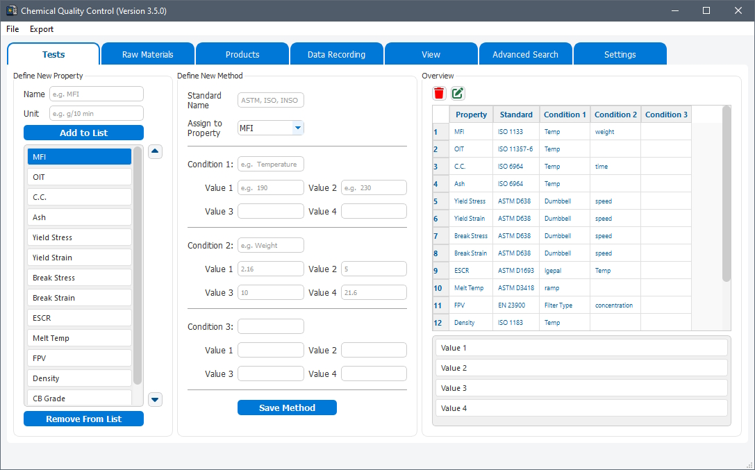 Custom Test Definition